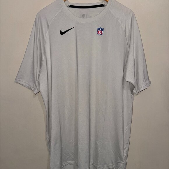 Nike Pro NFL On-Field Dri-FIT Ribbed Tan Football Shirt CW6294-072 Mens 2XL NEW - Picture 1 of 11